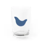 鱒野のとりさん Water Glass :front