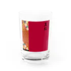 伝統色と家紋のいろは OFFICIAL STOREのスクエア【真紅】 Water Glass :front