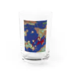 wowowのblue earth Water Glass :front