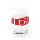 みけにっけ商店のウロボロス　赤 Water Glass :front