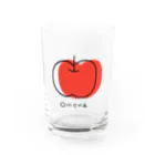 ゆっこのりんごちゃん Water Glass :front
