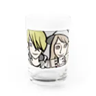 無職組合のゴミ屋さんのグレーなNEETグッズ Water Glass :front