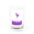 宵花火のヨリソッテ(紫) Water Glass :front