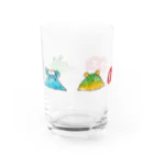 真奈美のしりとり生物山ウス達 Water Glass :front