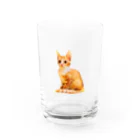 ねこだいすきばばあのKAWAII CHATORA NEKO Water Glass :front