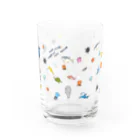 いろんな描いた絵のやつのギョッ！ウオーグラス Water Glass :front