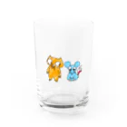 豚ねずみのぶたねずみの仲良しこよし( ᵕᴗᵕ )✩⡱ Water Glass :front