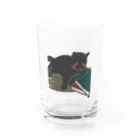 あーあーのくろねこと文学 Water Glass :front