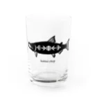 𓃠𝕊ℍ𝕚ℙℙ𝕆の鮭   アイヌ模様 Water Glass :front