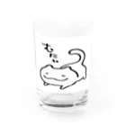 こめぞうのしろぬこ むにぃ Water Glass :front