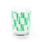 Tako＆Negi SUZURI支店のネギフル Water Glass :front