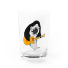 【サメグッズ】　KAZUの音楽好きなホオジロザメ Water Glass :front