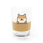 semioticaのひょっこり柴犬 Water Glass :front