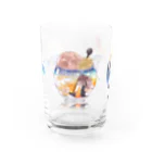 炭酸生活の空のクリームソーダ Water Glass :front