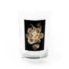 ＊ユキンコアート＊の珈琲水彩〖花束〗 Water Glass :front