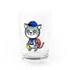 茉莉香｜Marikaのにゃんサポ Water Glass :front