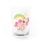 ZipBearTownのグーグー レインボー Water Glass :front