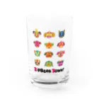 ZipBearTownのプルドック ルチャマスク Water Glass :front