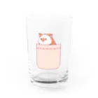 Anzu_Worldのモルモットのぽよりちゃん Water Glass :front