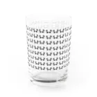 風野ひつじのぱんだならべ Water Glass :front