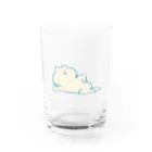 ぽよのはら(と仲間たち)のポップなごろ寝くま Water Glass :front