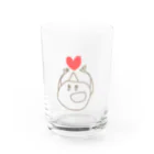 あるくひつじの3角山:ももちゃん Water Glass :front