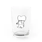 kawajitomoyoの天才0才児ちやちゃん おすわり横向き Water Glass :front