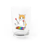 Ａｔｅｌｉｅｒ　Ｈｅｕｒｅｕｘの木琴を叩く猫 Water Glass :front