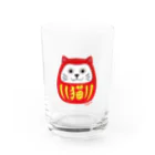 わたべ　めぐみのねこ達磨 Water Glass :front