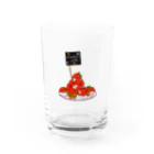sirakiのおみせのstrawberry waffle Water Glass :front
