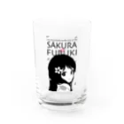 松や SUZURI店のSAKURA FUBUKI Water Glass :front
