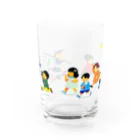 いちかわりくのすこやかに Water Glass :front