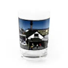 気ままに創作　よろず堂の武蔵小金井駅　いろどり Water Glass :front