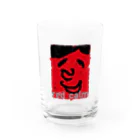 GALgalaxのred calm Water Glass :front