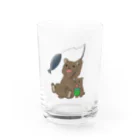 fleurspartyの釣り中の親子熊 Water Glass :front