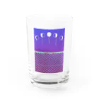 采-aya-の月とフェンス Water Glass :front