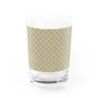 misa_misa_9の緑&ぴんくチェック グラス前面