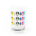 右手リアンうめもと公式のオールスターだらけ Water Glass :front