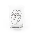 ぐにゃんじROCKのぐにゃっとしたくち Water Glass :front