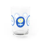 kurogoma.の青い花 Water Glass :front