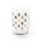 ししまる ともみのおめかし！ トップノットプードルず！ Water Glass :front