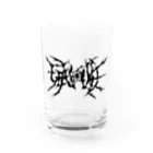 HachijuhachiのGENOCIDE メタルロゴ　ブラック Water Glass :front