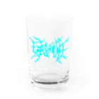 HachijuhachiのGENOCIDE メタルロゴ　ブルー グラス前面