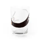 黒ねこ意匠企画室のくろねこ　ろびんちゃん　びろーん Water Glass :front