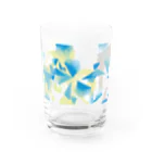 深夜の山奥の氷の花 Water Glass :front