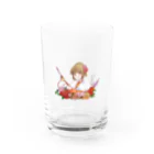 オリジナル雑貨店『ホットドッグ』の着物美人　『冬』 Water Glass :front