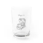 KingaMの手描き風KingaM Water Glass :front