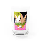 asahiyoruaの月見ちゃん仲良しグッズ Water Glass :front