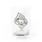 兎猫庵のPTA-ｂ　文字入り Water Glass :front