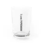 ポメラニアンのランディーのI love POMERANIAN Water Glass :front